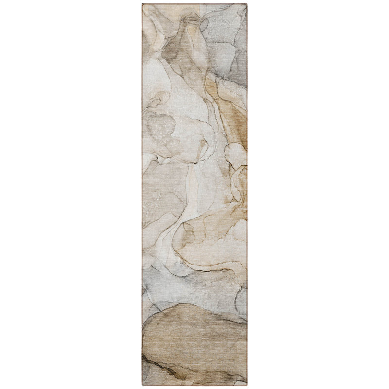Tapis de couloir d'extérieur 8 po beige
