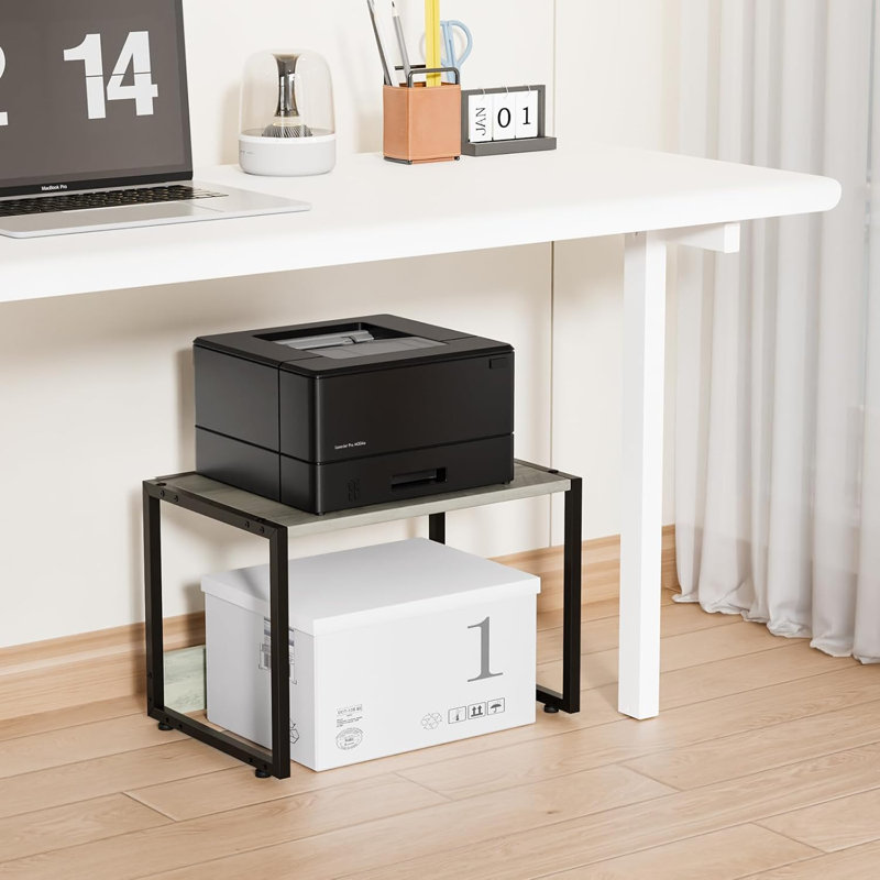17.72" Printer Stand, Washed Gray