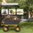 Yellow & Black Steel Frame Plastic Dump Bed Yard Wagon