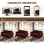 Canapé Chesterfield Mid-Century moderne en velours avec capitonnage et garniture cloutée-1720233394