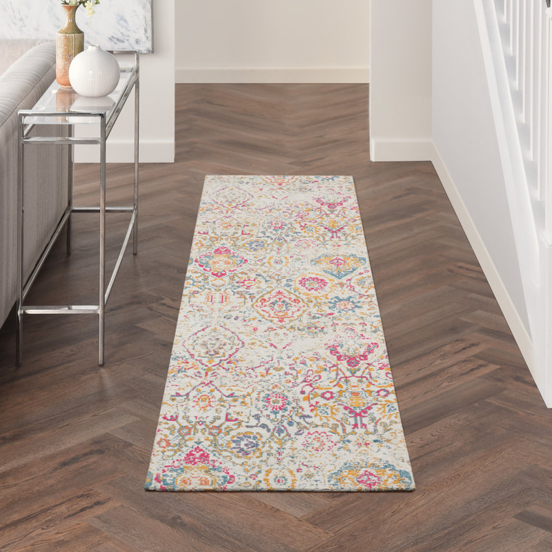 Tapis ivoire Gwenn, Tapis de couloir 2 pi 3 po x 7 pi 6 po