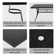 Tansi All Steel Detachable Main Dining Set Of Seven Pieces With Rectangular Dining Table And Cushion