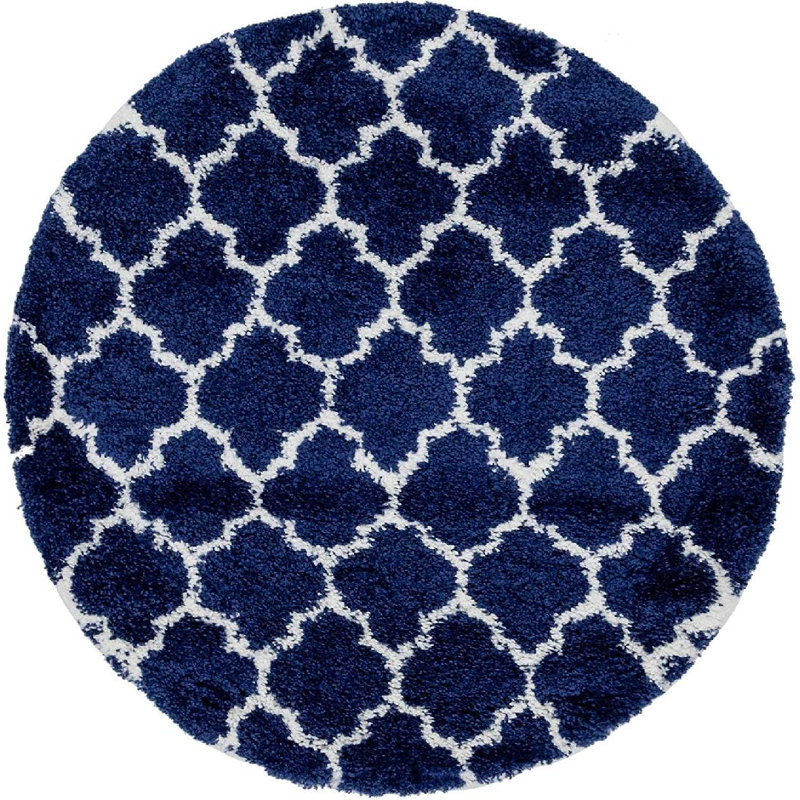 Scottsville Geometric Indoor Rug, Round 5'1"