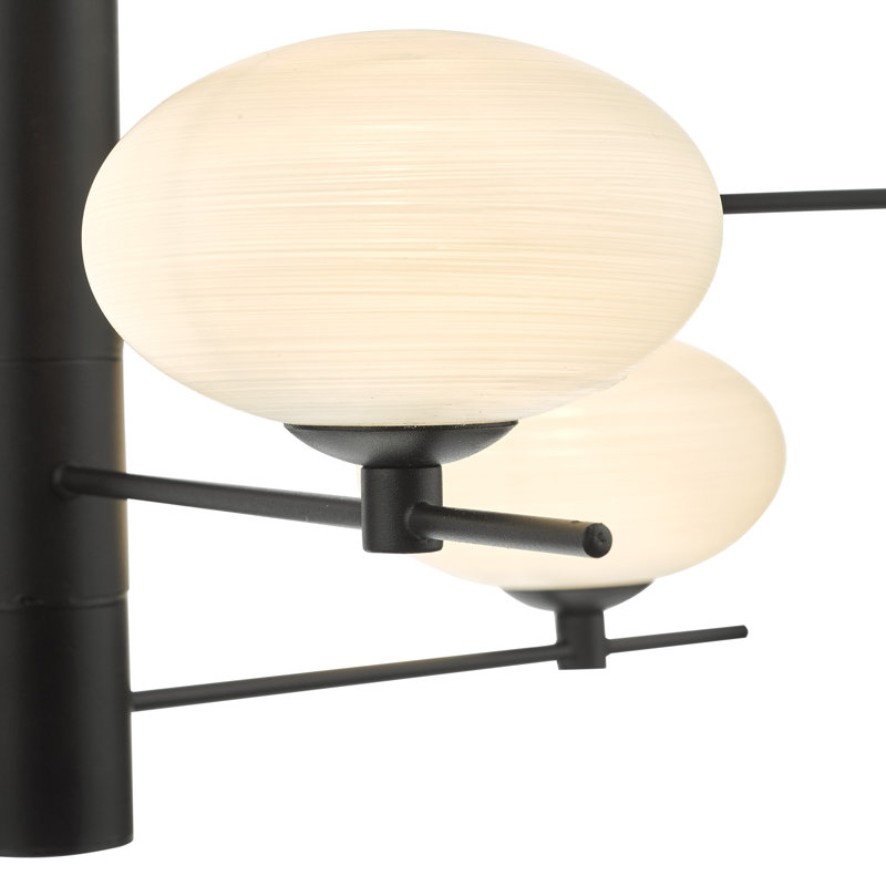 Oakbrook 6 - Light Matt Black Pendant