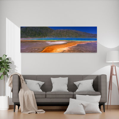 Grand printemps prismatique, parc national de Yellowstone, Wyoming, États-Unis, paysage contemporain abstrait, art mural