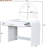39" White Makeup Vanity With Mirror & Drawer For Bedroom. Curved Edges And Visual Appeal. Ample Storage Beauty Products. Comfortable Material. Quick Assembly Process