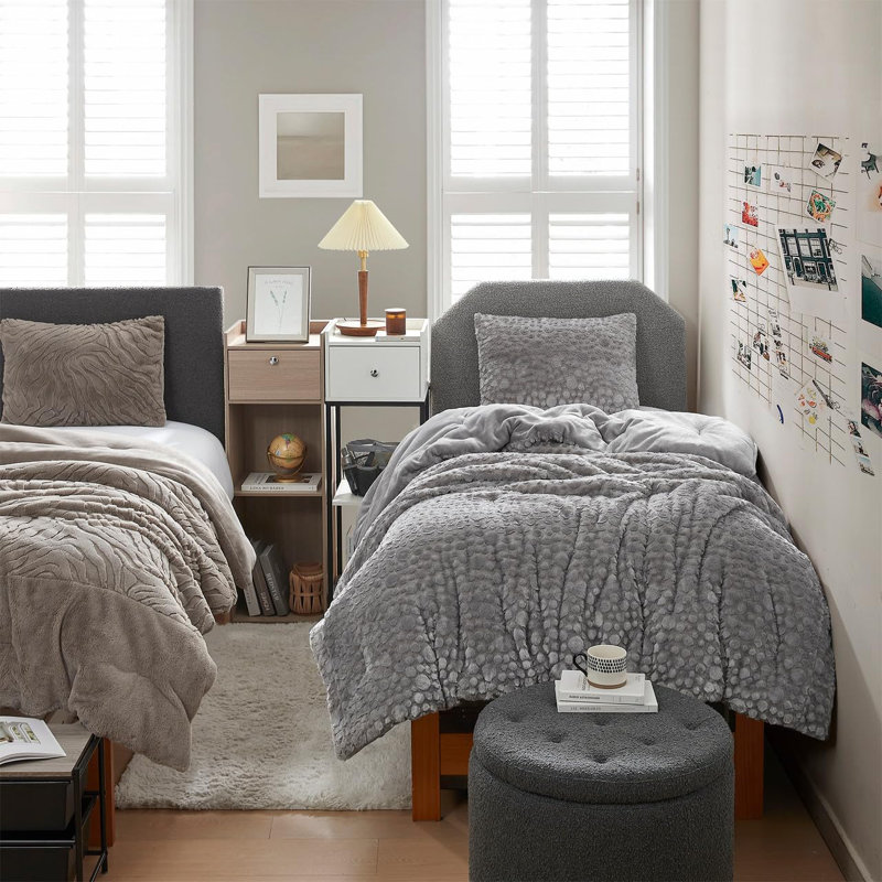 Ensemble d'édredon en polyester, Édredon pour lit simple TG + 1 taie décorative