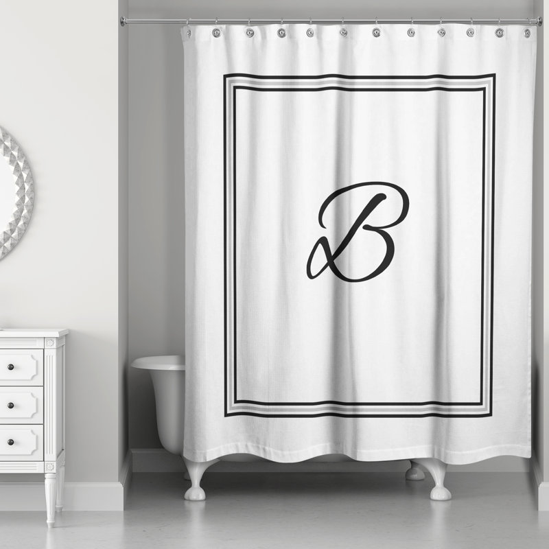 Kriebel Striped Single Shower Curtain, B