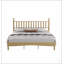 Lit plateforme en bois King Size avec tête de lit en forme de gourde, style rétro avec sommier à lattes en bois