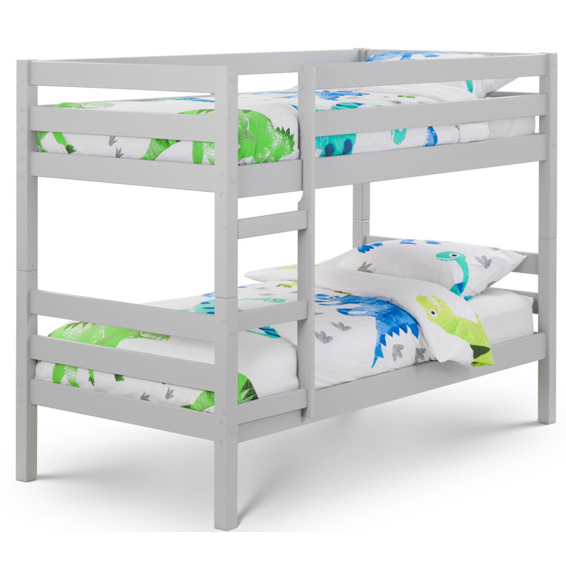 Scoggins Single (3') Bunk Bed, No Mattress, Dove Grey