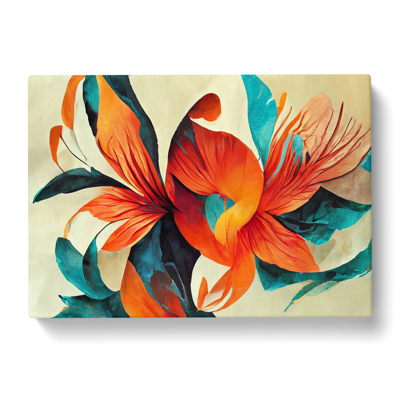 Flowers Abstract Vol.7 - Wrapped Canvas, 40cm H x 60cm W x 3cm D