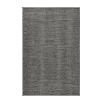 Machine Washable Solid Brown Area Rug
