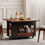 Table basse avec plateau pliable et tablette ouverte-431559960