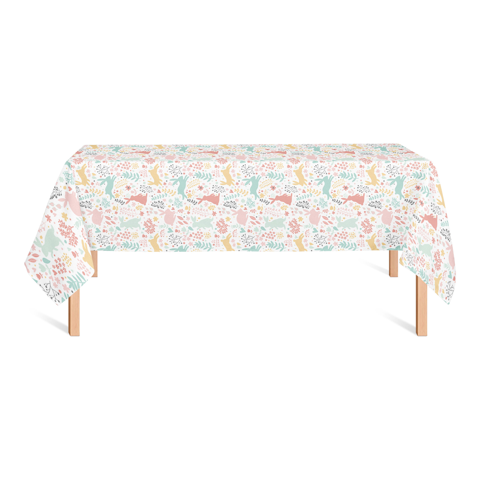 Red Barrel Studio Rectangular Floral Easter Tablecloth Wayfair
