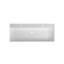 Lavabo pour salle de bain à surface solide, construction en résine de pierre, teinte blanc mat, 46,14 po de profondeur, 18,73 de largeur, 4,79 de hauteur, 55,28 lb, convient à tous les designs, résistance aux égratignures et aux taches, installation facile