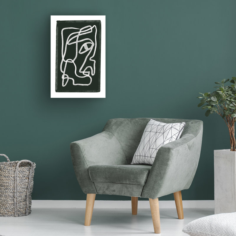 Art sur toile, noir et blanc, bol Sharyn Bursic, H 47 po x l 30 po