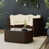 Brown Frame/White Cushion is out of stock selected