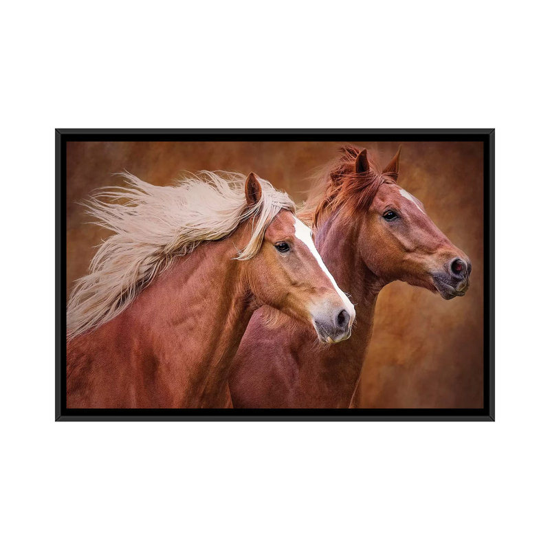 «Purebred I», impression sur toile, H 18 po x l 26 po x P 1,5 po, Toile avec cadre noir, Pas de tapis