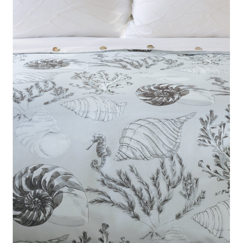 Nerida Coastal Floral Duvet Cover, Super King Duvet Cover + 5 Additional Pieces