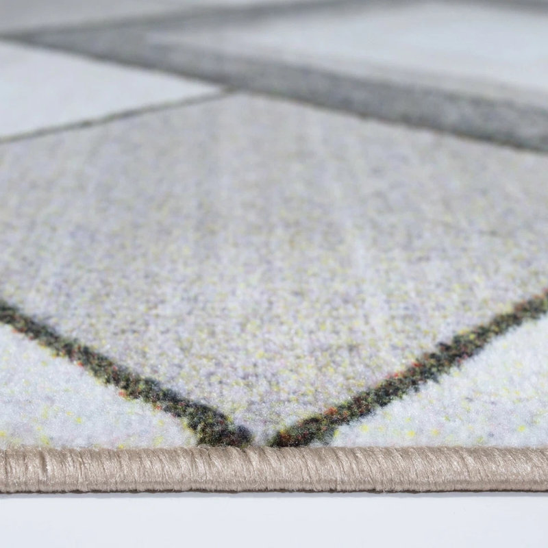 Non-Slip Beige Area Rug – Modern Washable Carpet Runner, Living Room Rug, Bedroom Carpet, Hallway & Kitchen Floor Mat, Entryway Door Mat