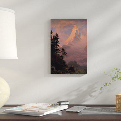 " Sunrise On The Matterhorn, After 1875 " by Albert Bierstadt