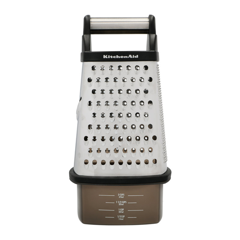 Universal Box Grater with Measuring Cups