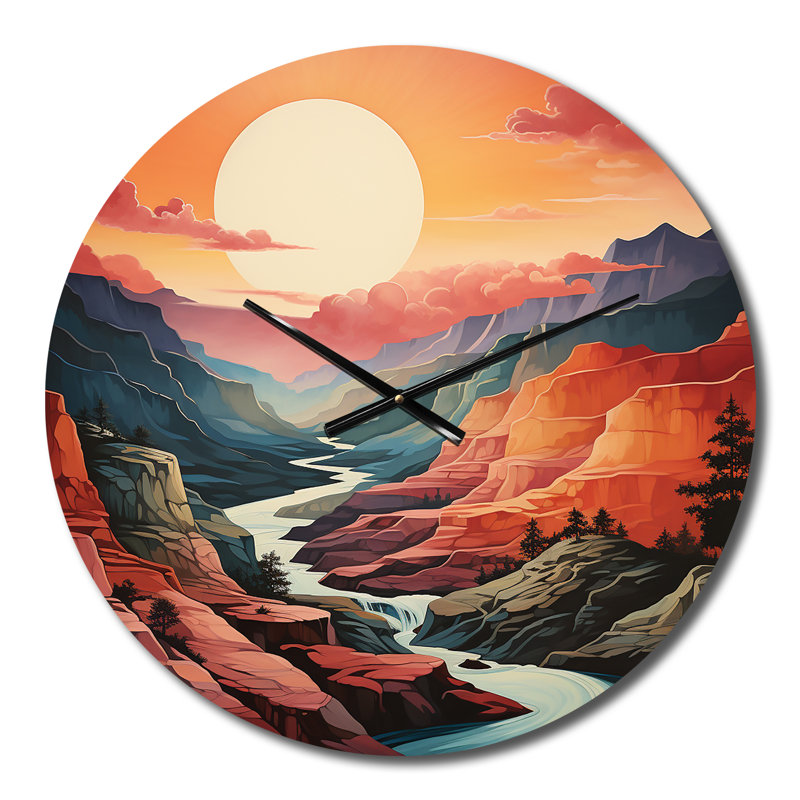 Horloge murale Canyon Majestic Palette II, Moyenne