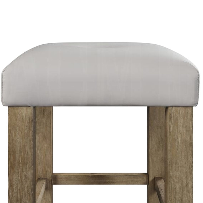 Ensemble de 2 chaises de salle à manger grises et en chêne - Style élégant avec pattes en bois massif coussinées pour plus de confort