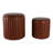 Conover Ottomans Pu And Pine Wood Modern Storage For Living Room Bedroom Office Set Of 2 - 18", 14" Brown