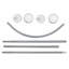 100cm Curved Shower Curtain Pole