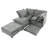 Double-Layer Cushion Modular Sofa, Freely Combinable, 4-Seater With Storage Function, Includes 4 Soft Cushions-500292713