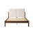 Ardin Solid Wood Bed with Boucle Headboard-698637393-698637392