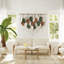 Grande décoration murale en macramé, tapisserie tissée bohème, feuille faite à la main et art mural en plumes pour appartement, dortoir, salon, chambre à coucher, chambre de bébé et décoration intérieure