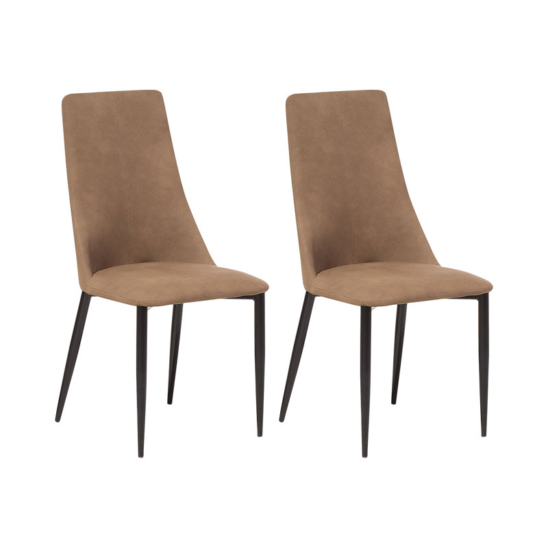 Lund 43cm H Upholstered Side Chair, Golden Brown