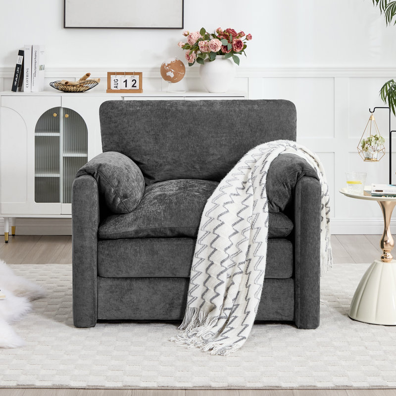 Fauteuil d'appoint simple 38,1 '' Chenille