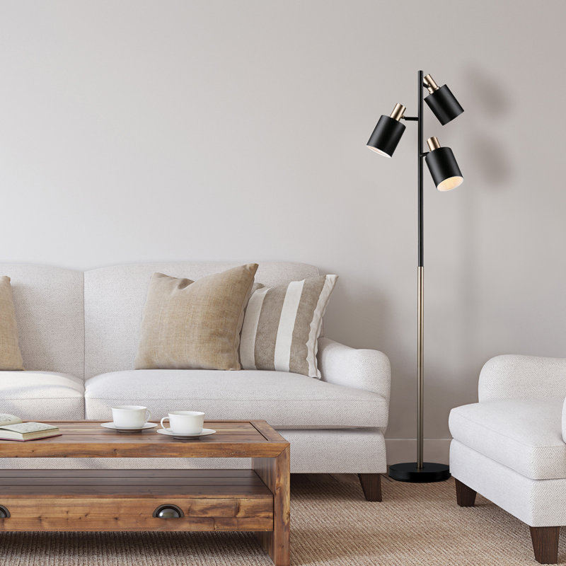 Nell 67'' Black Floor Lamp
