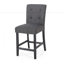 Tabouret de comptoir contemporain capitonné en tissu-887668524-887668497