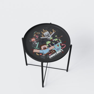 Minecraft Side Table, Removable Tray