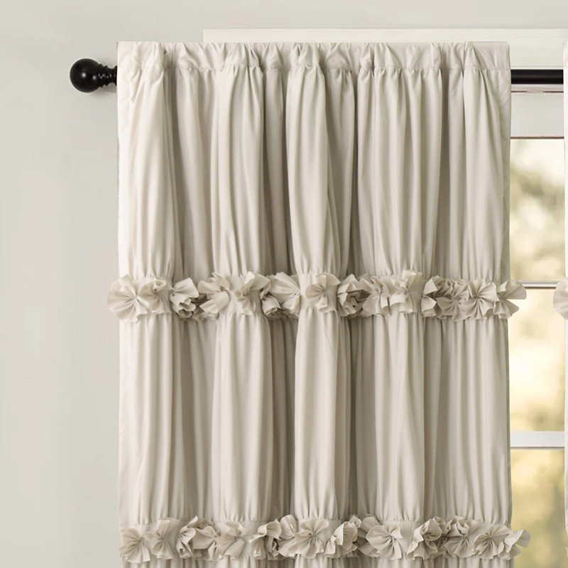 Room Darkening Curtain Pair, Camel, 42"W x 63"L