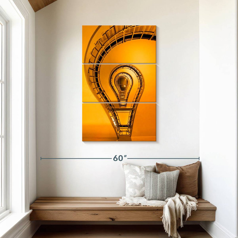 Lilie Light Bulb Stairway, 45" H x 28" W