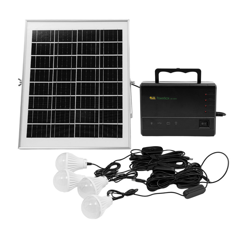 Génératrice solaire à panneau solaire avec ampoules