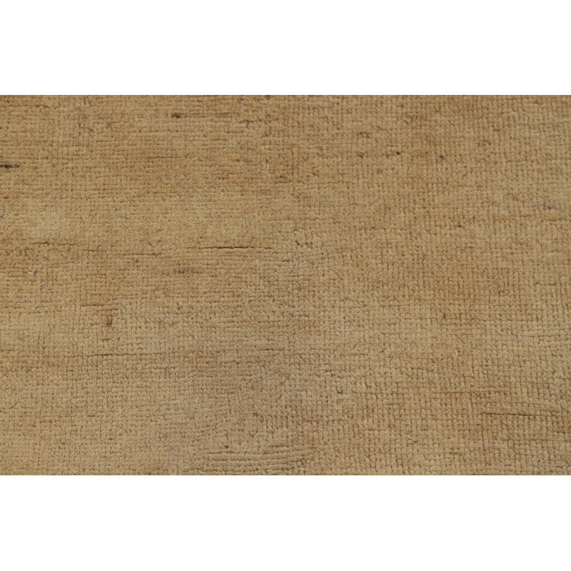 Solid Gabbeh Modern Accent Rug 4x6