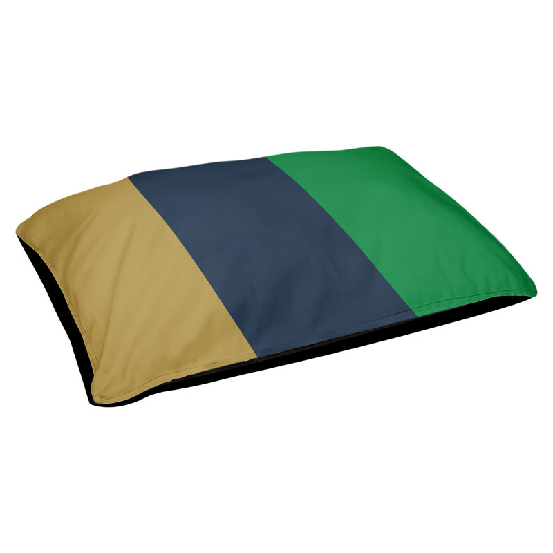 Coussin Atlanta, Grand (l 40 po x P 30 po x H 6,5 po), Gold/Blue/Green