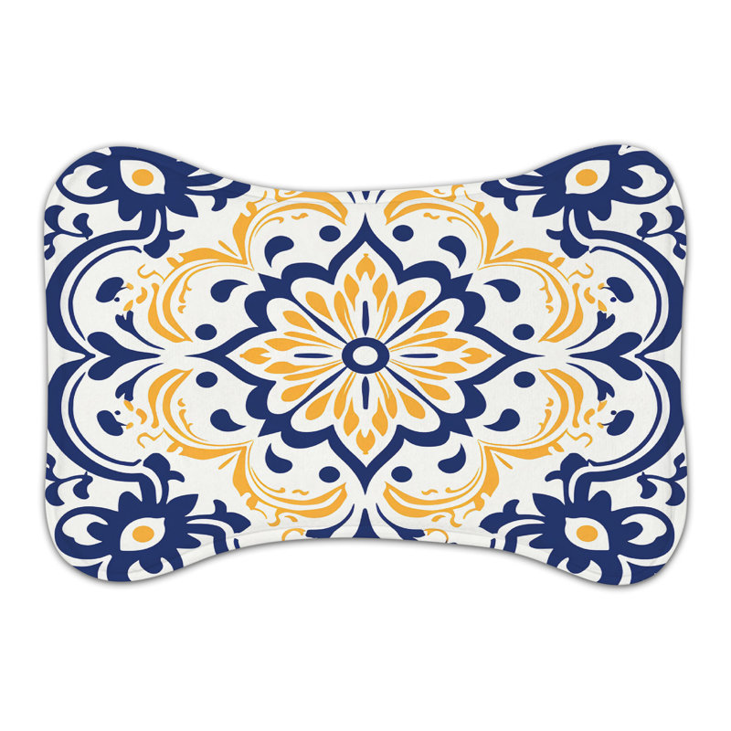 Tapis espagnol en forme d'os 1 pièce, Moyen (18 po)