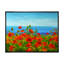 «Poppy Field In Ocean Scenery», reproduction d'art sur toile-953565625-953565628