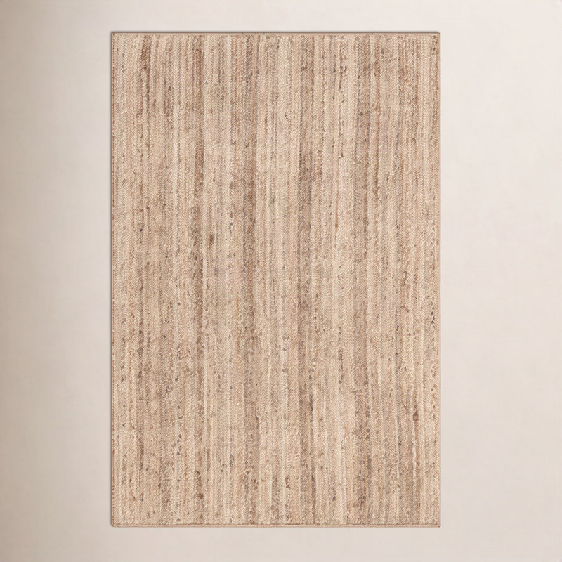 Aevry Natural Jute Area Rug, Rectangle 8'6" x 11'6"