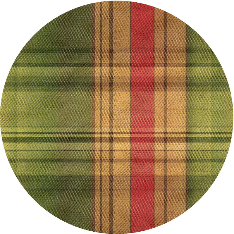 Tapis 100% à motif lavable à la machine 2989 11, Rond 4 pi