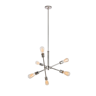 Whelchel Sputnik Modern Linear Chandelier