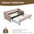 Velvet Twin Daybed On Rolling Casters With Charging Station, Modern Convertible Couch With Tufted Accents For Living Room And Guest Room-1173106795