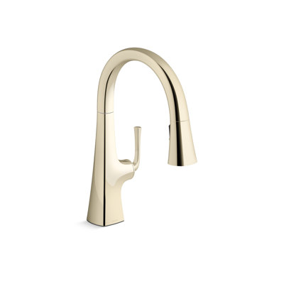 Graze Pull-Down Kitchen Sink Faucet with Three-Function Sprayhead